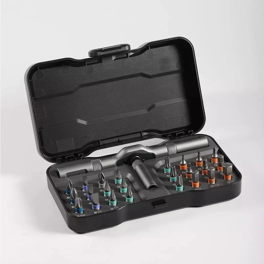 DUKA RS1 Screwdriver Set 24 in 1 Ratchet Wrench Screwdriver Magnetic Bits Tools Set DIY Household Repair Tool